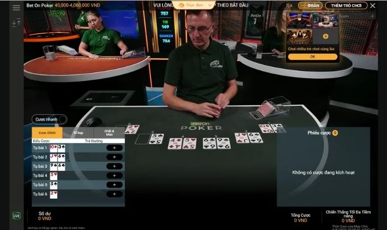 Bàn chơi Xì Tố Tại SonClub